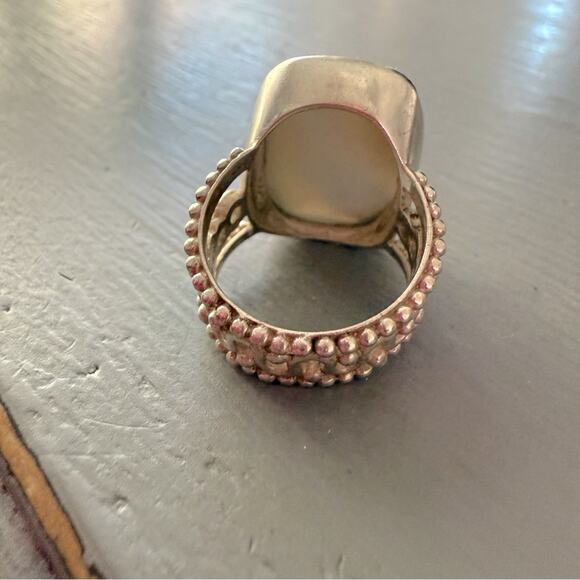 PJC Druzy Stone 925 Sterling Silver Ring Size 6 - Picture 14 of 15